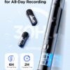 boya magic micrófono inalámbrico profesional 4 en 1, ai noise cancellation dnn, 48khz/24 bit, 40db, ultraligero 7g, pista de seguridad 12db, 30h batería, app boya central