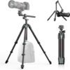 ulanzi trípode profesional jj05 glidego de fibra de carbono con columna central retráctil y rótula 360° hasta 183 cm para fotografía y vídeo ulanzi trípode profesional jj05 glidego de fibra de carbono con columna central retráctil y rótula 360° hasta 183 cm para fotografía y vídeo