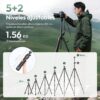 ulanzi trípode profesional jj05 glidego de fibra de carbono con columna central retráctil y rótula 360° hasta 183 cm para fotografía y vídeo ulanzi trípode profesional jj05 glidego de fibra de carbono con columna central retráctil y rótula 360° hasta 183 cm para fotografía y vídeo