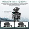 ulanzi trípode profesional jj05 glidego de fibra de carbono con columna central retráctil y rótula 360° hasta 183 cm para fotografía y vídeo ulanzi trípode profesional jj05 glidego de fibra de carbono con columna central retráctil y rótula 360° hasta 183 cm para fotografía y vídeo