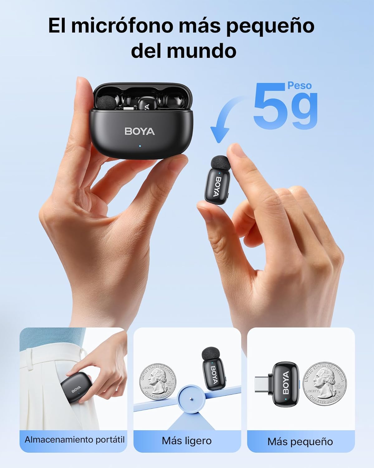 boya mini 2 02 micrófono inalámbrico usb c boya mini 2 02 micrófono inalámbrico usb c