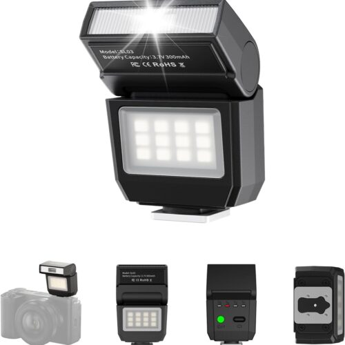 ulanzi sl03 mini flash con luz de vídeo