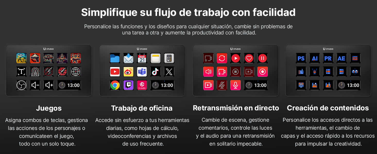 ulanzi d200 streamdeck 13 botones