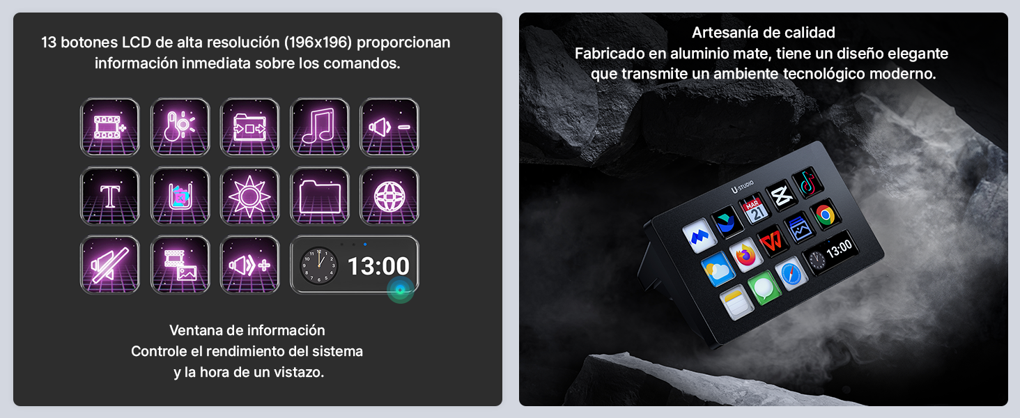 ulanzi d200 streamdeck 13 botones