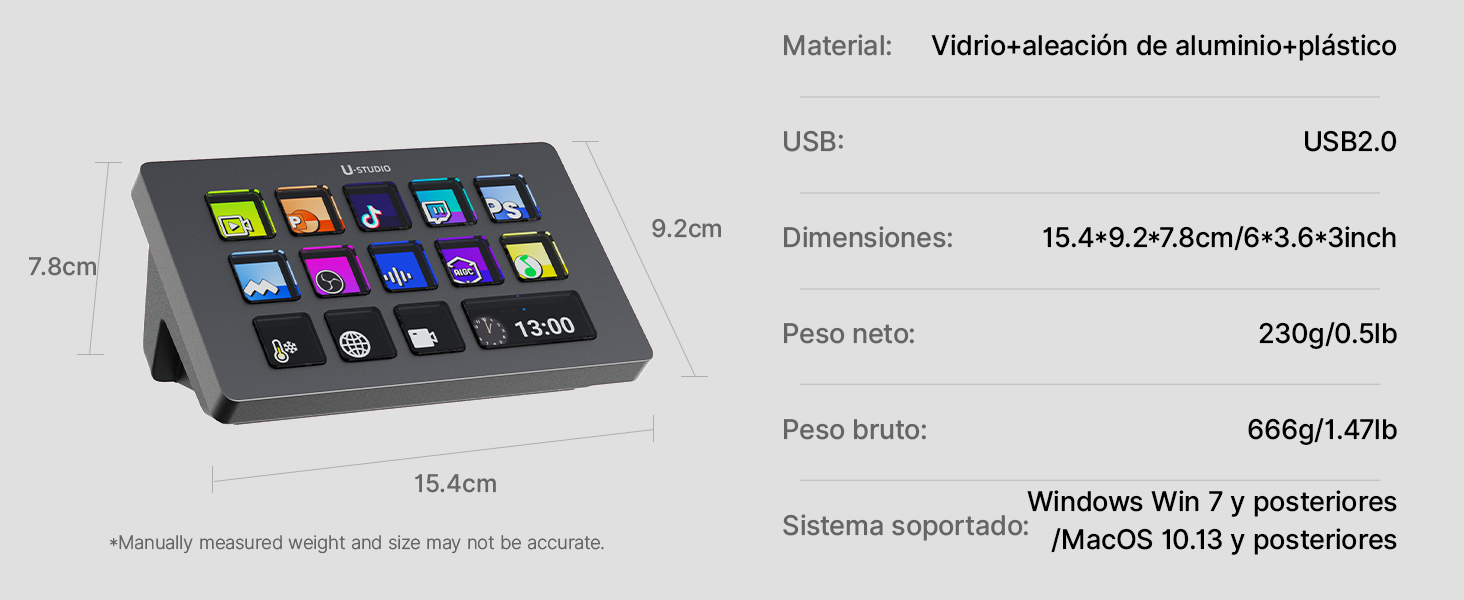 Ulanzi D200 Streamdeck 13 botones ulanzi d200 streamdeck 13 botones