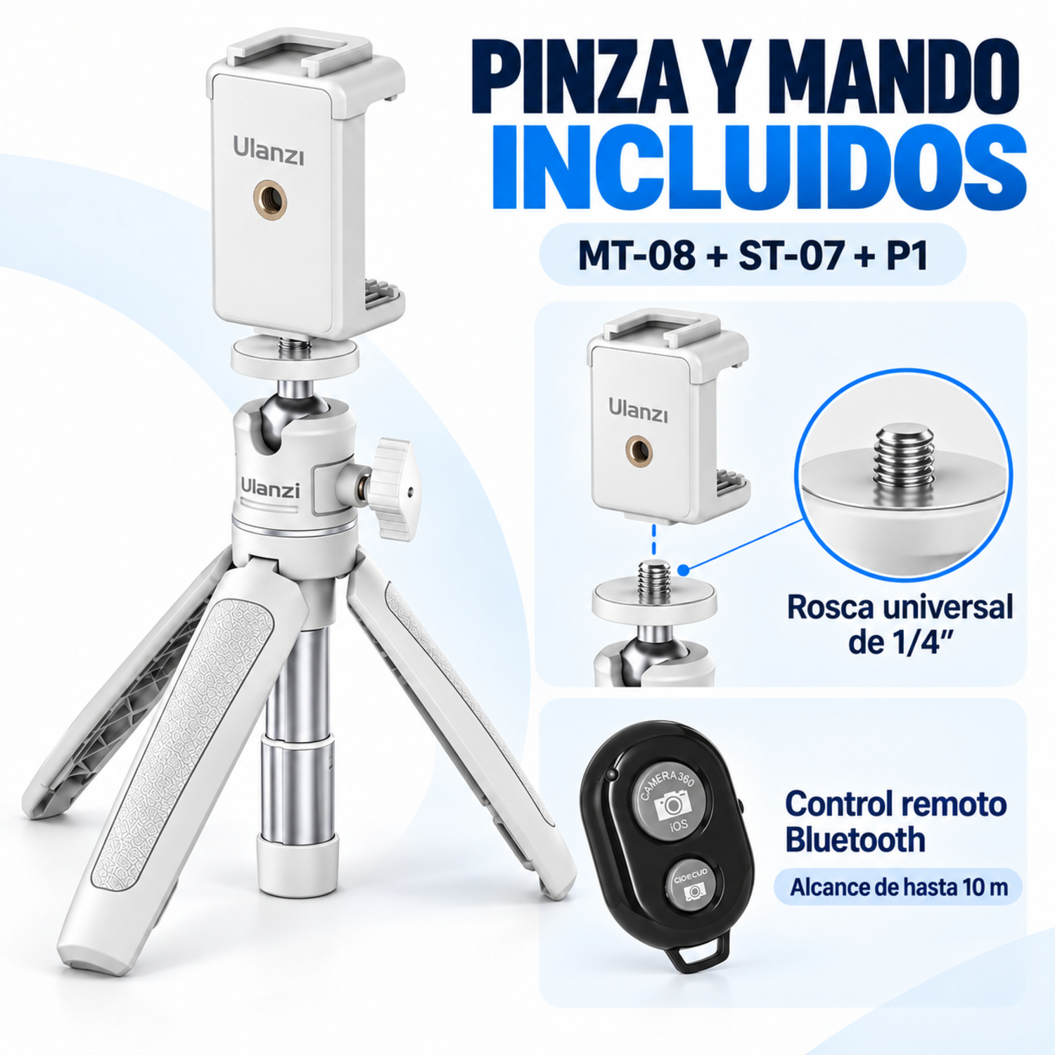 02 pinza y mando incluidos 02 pinza y mando incluidos