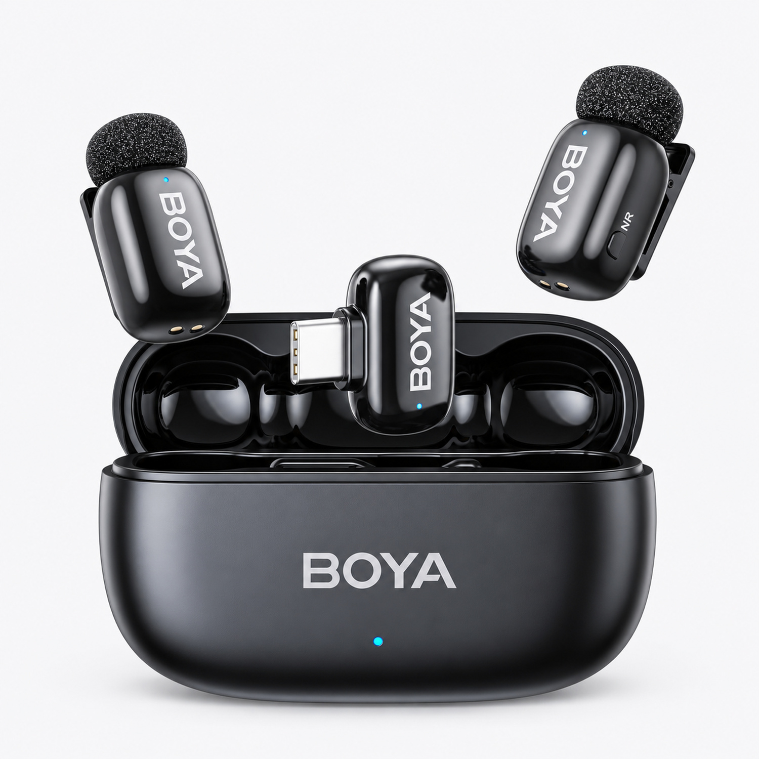 BOYA Mini 2 - imagen principal ZoonyTech BOYA Mini 2 micrófonos inalámbricos USB-C con estuche de carga, imagen principal